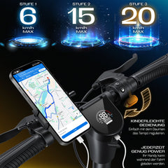 KESSER® Elektrische Step 10" E-Scooter Max. 25km/h - Electrische Scooter Bereik ±40km Opvouwbare 450W E-Step 10ah max. belasting tot 120 kg - Zwart