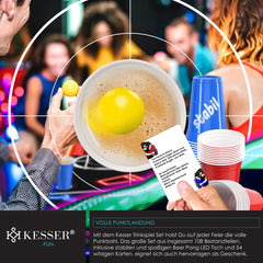 KESSER® LED Beerpong Tafel - Bierpong Tafel - Verstelbaar - Opvouwbaar