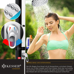 KESSER® Buitendouche - Tuindouche - Solar - 60L - Zilver