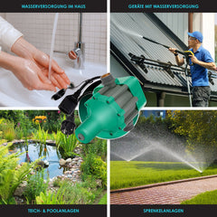KESSER® Elektronische Drukschakelaar - Waterpomp Dompelpomp - Groen •