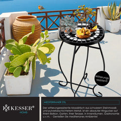 KESSER® Mozaïek Tuintafel - Bijzettafel - Balkontafel - Tetragon