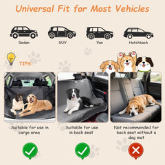 Hondenrek auto - Autorek hond - Bagagerek - Universeel - Verstelbaar - Nobleza •
