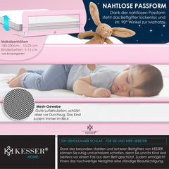 KESSER® Bedhekje - Kinderbedhek - Babybedhek - 150cm - Roze