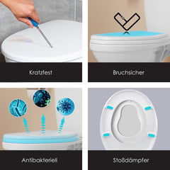 KESSER® WC bril met Soft Close Deksel - Toiletbril - Wit