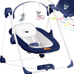 Wipstoel - Babyschommel - Baby Swing - max 9kg - Blauw - KIDIZ®