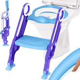 WC Verkleiner met trapje - WC bril verkleiner - Toilettrainer - Blauw - KIDIZ®