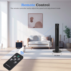 Aigostar Torenventilator - Fluisterstil - Oscillatie - Zwart