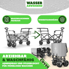 KESSER® Bolderkar - Opvouwbaar - Bolderwagen - Grijs