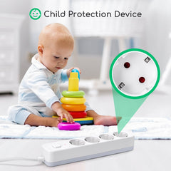 Stekkerdoos - Verlengsnoer - Verlengkabel - 3M - Wit - Aigostar