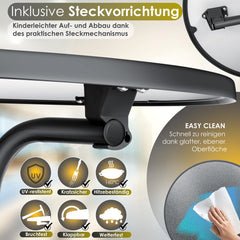 Statafel - Bartafel - Statafelrok - Partytafel - 110cm - Zwart - KESSER®