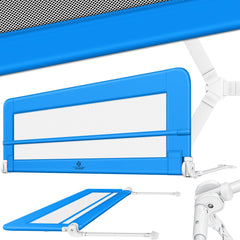 Bedhekje - 180 cm - Bedrand - Bedrail - Bedrek - Blauw - KESSER®