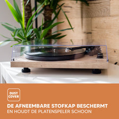 Lenco Platenspeler met Bluetooth - LBT-188PI - Hout •