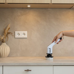 Elektrische Schoonmaakborstel – Elektrische Schrobber - Schrobborstel – Wit - V1 - GoScrub®