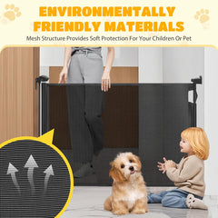 Oprolbaar Traphekje – Veiligheidshekje - Tot 180cm - Baby & Huisdier - Nobleza •