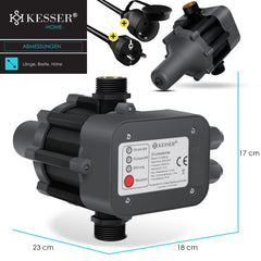 KESSER® Elektronische Drukschakelaar - Waterpomp Dompelpomp - Antraciet