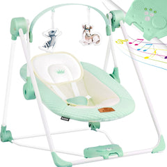 Wipstoel - Babyschommel - Baby Swing - max 9kg - Groen - KIDIZ®