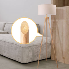 Vloerlamp - Staande lamp - 143 cm - Wit - Aigostar •