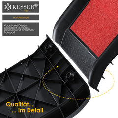 KESSER® Hondenhelling - Loopplank - Hondentrap - Opvouwbaar - Rood