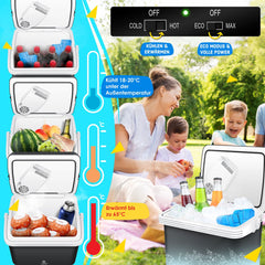 Koelbox Elektrisch – 12V en 230 volt - Coolbox - Frigobox - 32L – Antraciet