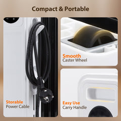 Olieradiator - 2500W Heater - Elektrische kachel - met Thermostaat - Wit - Aigostar