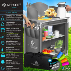 KESSER® Campingkeuken Opvouwbaar - Kampeerkeuken - Grijs