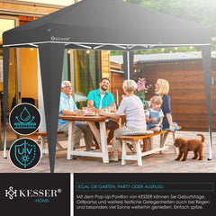 KESSER® Partytent - 3x3m - Paviljoen - Easy Up - Antraciet