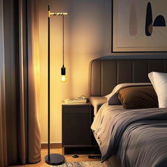 Vloerlamp - Staande lamp - Industriëel - 150 cm - Wit - Aigostar