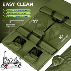 KESSER® Bolderkar - Opvouwbaar - Bolderwagen - Khaki