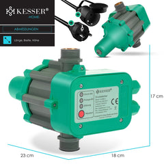 KESSER® Elektronische Drukschakelaar - Waterpomp Dompelpomp - Groen •