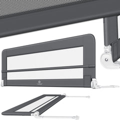 KESSER® Bedhekje - Kinderbedhek - Babybedhek - 200cm - Donkergrijs •