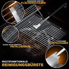 KESSER® XL Houtskoolbarbecue - RVS - BBQ - Zwart