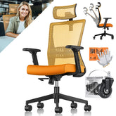 Ergonomische Bureaustoel - Gamestoel - Office Chair - Oranje - KESSER®