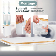 KESSER® Wasmand met Deksel - 100 Liter - Wit