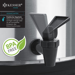 KESSER® Inmaakketel - 27L - Elektrische Ketel - 1800W - Dispenser - Zilver