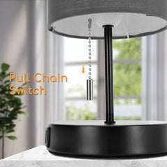Tafellamp - Bureaulamp - Tafellamp slaapkamer - Grijs - Aigostar