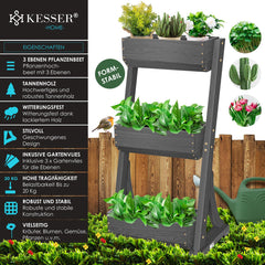 KESSER® Verticale Plantenbakken - Kweekbak - Plantenbak - Antraciet