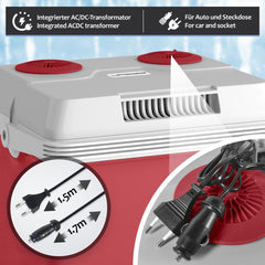 Koelbox Elektrisch – 12V en 230 volt - Coolbox - Frigobox - 25L – Rood