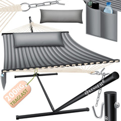 KESSER® Hangmat - Voor 2 personen - Tot 200kg - Grijs