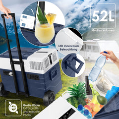 Compressor Koelbox elektrisch - Coolbox - Frigobox - 52L - Blauw