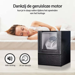 Watchwinder - Horloge doos - Horloge winder - Zwart - Olvy