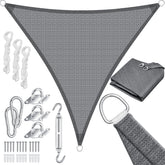 KESSER® Schaduwdoek 3x3x3m - Zonnezeil - Waterafstotend - Grijs •