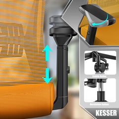 KESSER® Ergonomische Bureaustoel - Gamestoel - Office Chair - Oranje
