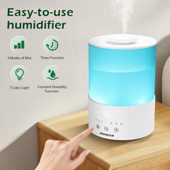 Luchtbevochtiger slaapkamer - Humidifier - 2,5L - Wit - Aigostar •