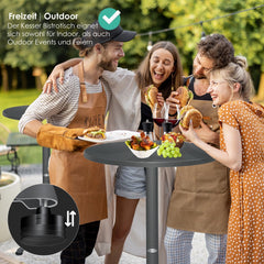 KESSER® Bartafel - Bistrotafel - Verstelbaar - 70-110cm - Antraciet