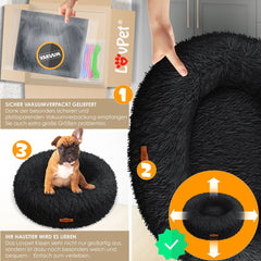 Hondenmand - Hondenkussen - Hondenbed - Zwart - 70x70 cm - LOVPET®