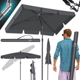 KESSER® Parasol LED Solar - Verstelbaar - Buigbaar - Antraciet