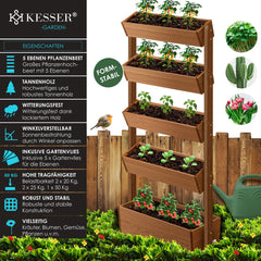 KESSER® Verticale Plantenbakken - Kweekbak - Plantenbak - Bruin