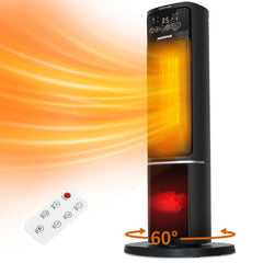 Elektrische Kachel - Keramische Ventilatorkachel - Heater - 2000W - Zwart - Aigostar •