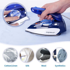 Stoomstrijkijzer - strijkijzer - Inklapbaar - 1100W - Paars - Aigostar •