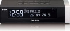 Wekkerradio met DAB - Digitale wekker - Alarmklok - Zwart - Lenco - CR-630BK •